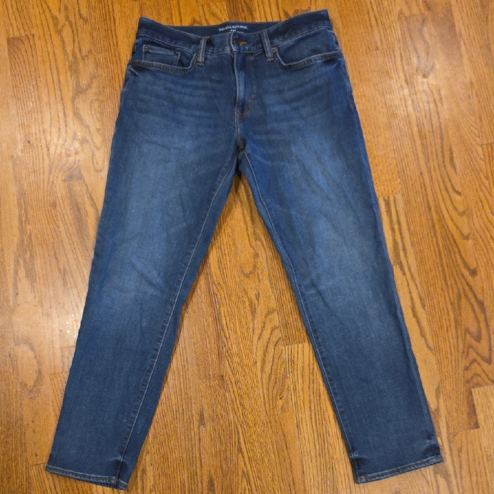 Banana Republic Men's Slim Jeans in Deep Blue